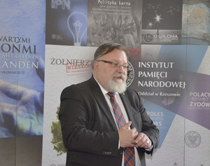 Spotkanie z Jackiem Pawłowiczem, dyrektorem Muzeum Żołnierzy Wyklętych i Więźniów Politycznych PRL w Warszawie.