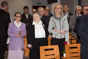 Uroczystość wręczenia Krzyży Wolności i Solidarności działaczom opozycji antykomunistycznej w Rzeszowie.