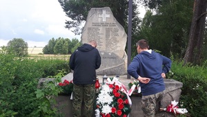 Pomnik pomordowanych przez UPA w Lipsku.