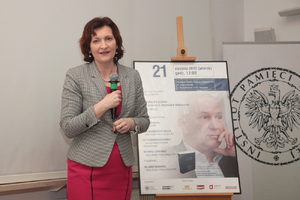 Spotkanie „W służbie dla prawdy. Wspomnienie o Zbigniewie Nawrockim (1959–2017)” – Warszawa, 21 stycznia 2020. Fot. Piotr Życieński (IPN)