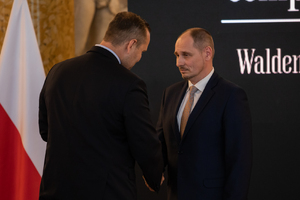 Waldemar Szełkowski, laureat nagrody IPN „Semper Fidelis” z 2020 roku – Warszawa, 8 października 2021 roku. Fot. Mikołaj Bujak (IPN)