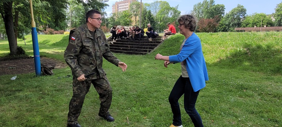 Szkolenie dla pracowników IPN Oddział w Rzeszowie przez żołnierzy 3. Podkarpackiej Brygady Obrony Terytorialnej – Rzeszów, 28 maja 2028.Fot. Katarzyna Gajda-Bator (IPN)