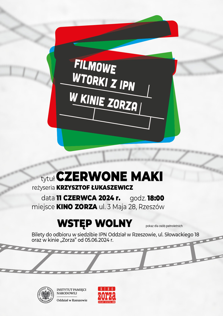 Plakat do filmu „Czerwone Maki”