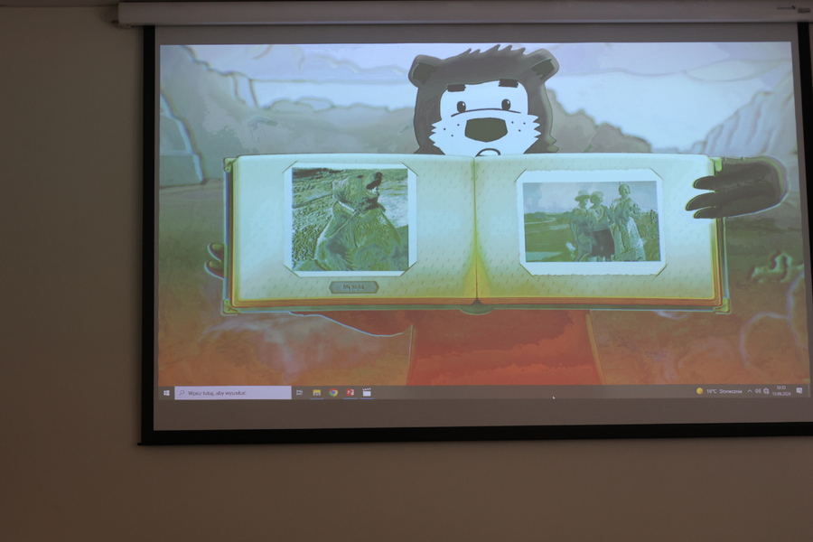 „Historia Misia Wojtka” – zajęcia edukacyjne dla uczniów SP nr 1 w Pstrągowej, 13 czerwca 2024. Fot. Katarzyna Gajda-Bator (IPN)