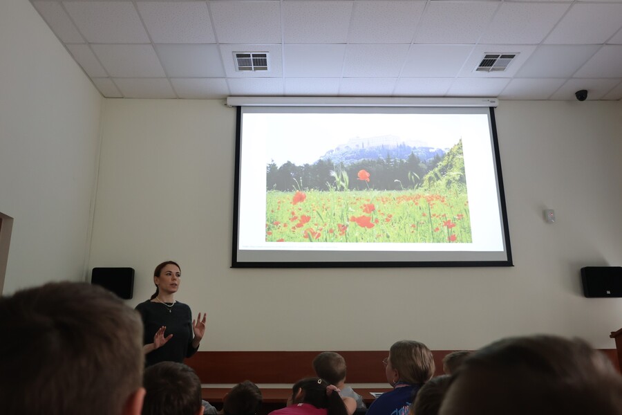 „Historia Misia Wojtka” – zajęcia edukacyjne dla uczniów SP nr 1 w Pstrągowej, 13 czerwca 2024. Fot. Katarzyna Gajda-Bator (IPN)