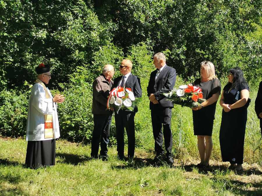 Uroczystości upamiętniające Mord pod Bełżcem, 80. rocznica zbrodni UPA na polskich pasażerach – Bełżec, 16 czerwca 2024. Fot. Stanisław Stopyra (IPN)