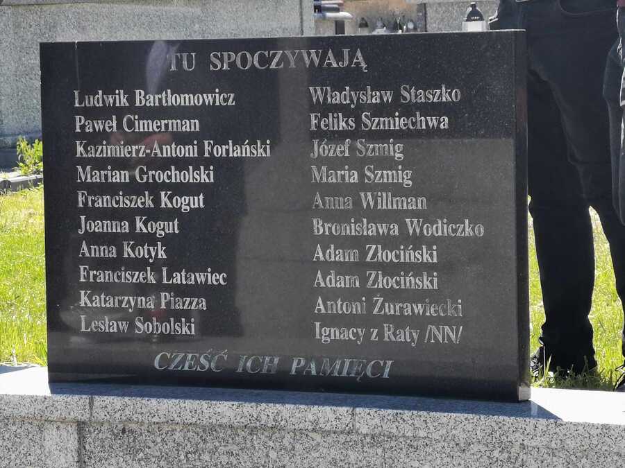Uroczystości upamiętniające Mord pod Bełżcem, 80. rocznica zbrodni UPA na polskich pasażerach – Bełżec, 16 czerwca 2024. Fot. Stanisław Stopyra (IPN)