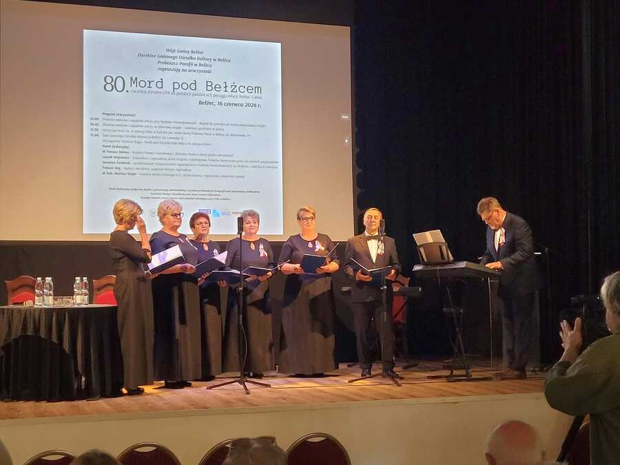 Uroczystości upamiętniające Mord pod Bełżcem, 80. rocznica zbrodni UPA na polskich pasażerach – Bełżec, 16 czerwca 2024. Fot. Stanisław Stopyra (IPN)