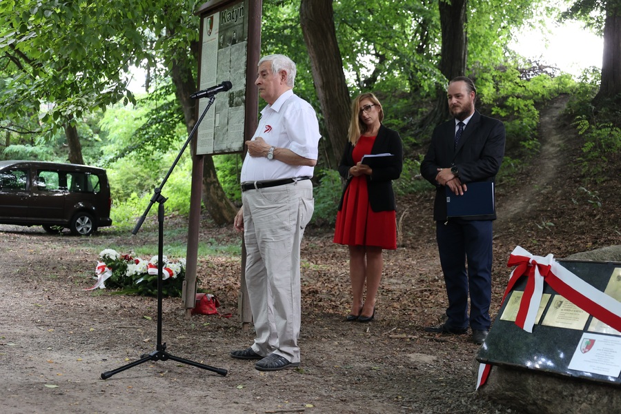 Upamiętnienie przodownika PP Józefa Prokopa – Park Krajobrazowy „Buczyna” w Górze Ropczyckiej 29 czerwca 2024. Fot. Radosław Sołek (IPN)