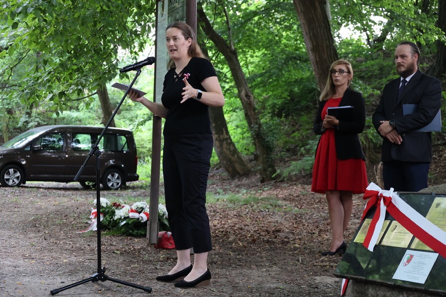 Upamiętnienie przodownika PP Józefa Prokopa – Park Krajobrazowy „Buczyna” w Górze Ropczyckiej 29 czerwca 2024. Fot. Radosław Sołek (IPN)