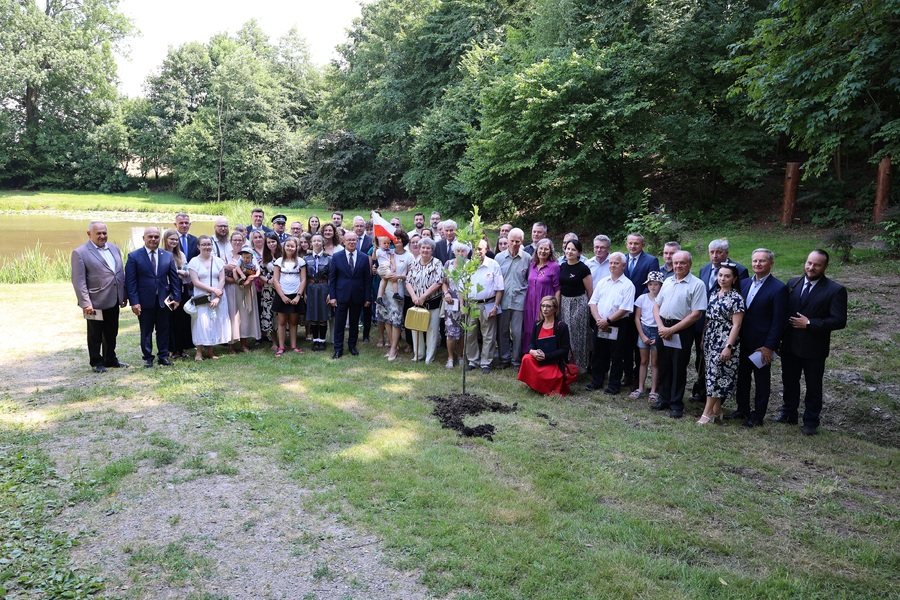 Upamiętnienie przodownika PP Józefa Prokopa – Park Krajobrazowy „Buczyna” w Górze Ropczyckiej 29 czerwca 2024. Fot. Radosław Sołek (IPN)