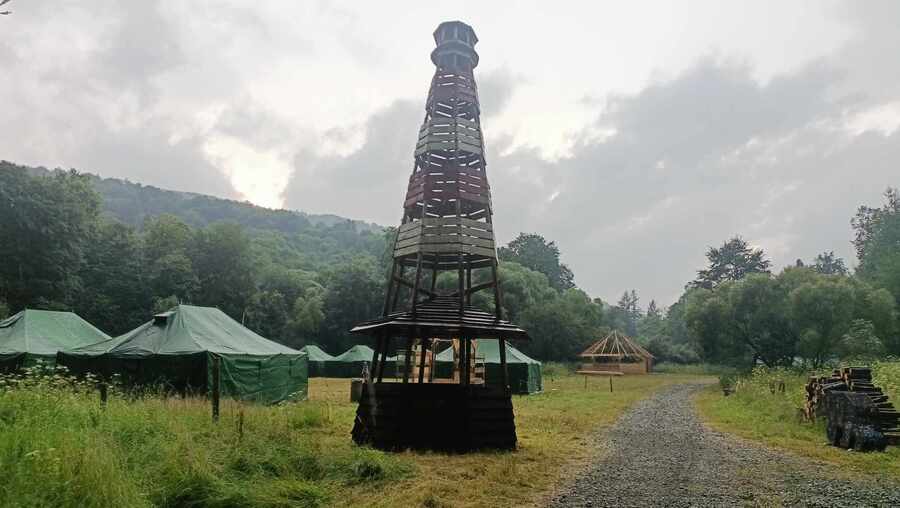 Zajęcia edukacyjne podczas obózu historycznego w Bieszczadach – Nasiczne,1 lipca 2024. Fot. Marcin Bukała (IPN)