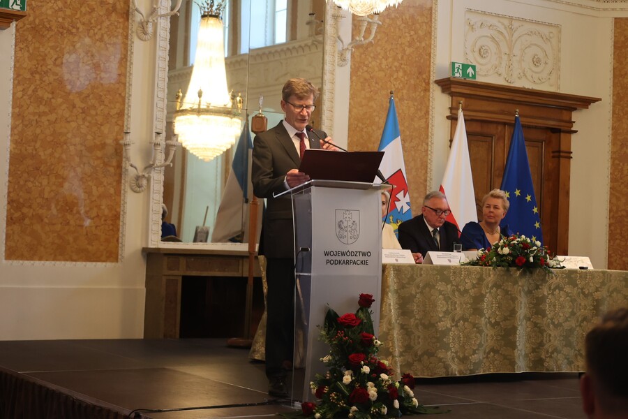 Sesji Sejmiku Województwa Podkarpackiego ustanawiająca błogosławioną Rodzina Ulmów patronami województwa – Łańcut. 7 lipca 2024. Fot. Katarzyna Gajda-Bator (IPN)