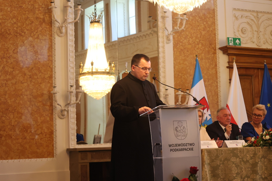 Sesji Sejmiku Województwa Podkarpackiego ustanawiająca błogosławioną Rodzina Ulmów patronami województwa – Łańcut. 7 lipca 2024. Fot. Katarzyna Gajda-Bator (IPN)