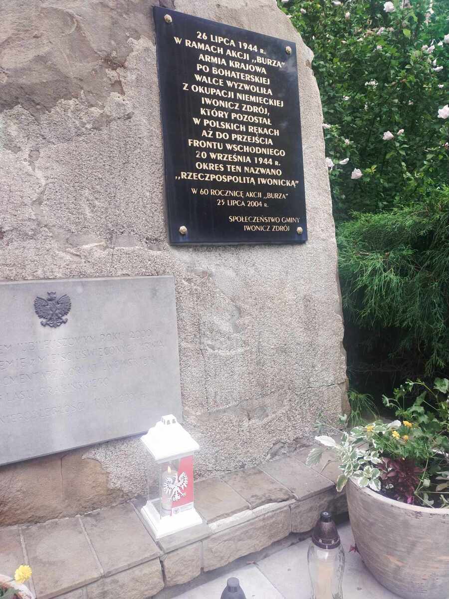 Grób Nieznanego Żołnierza w Iwoniczu - Zdroju. Fot. Grzegorz Leszczyński (IPN)