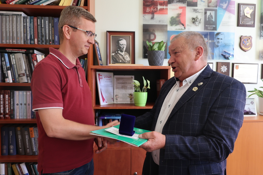 Józef Sieńki i dr Marcin Bukała – Rzeszów, 31 lipca 2024. Fot. Katarzyna Gajda-Bator (IPN)