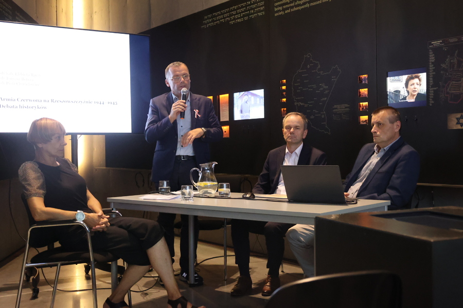 Debata „Armia Czerwona na Rzeszowszczyźnie 1944–1945” – Markowa, 2 sierpnia 2024. Fot. Katarzyna Gajda-Bator (IPN)