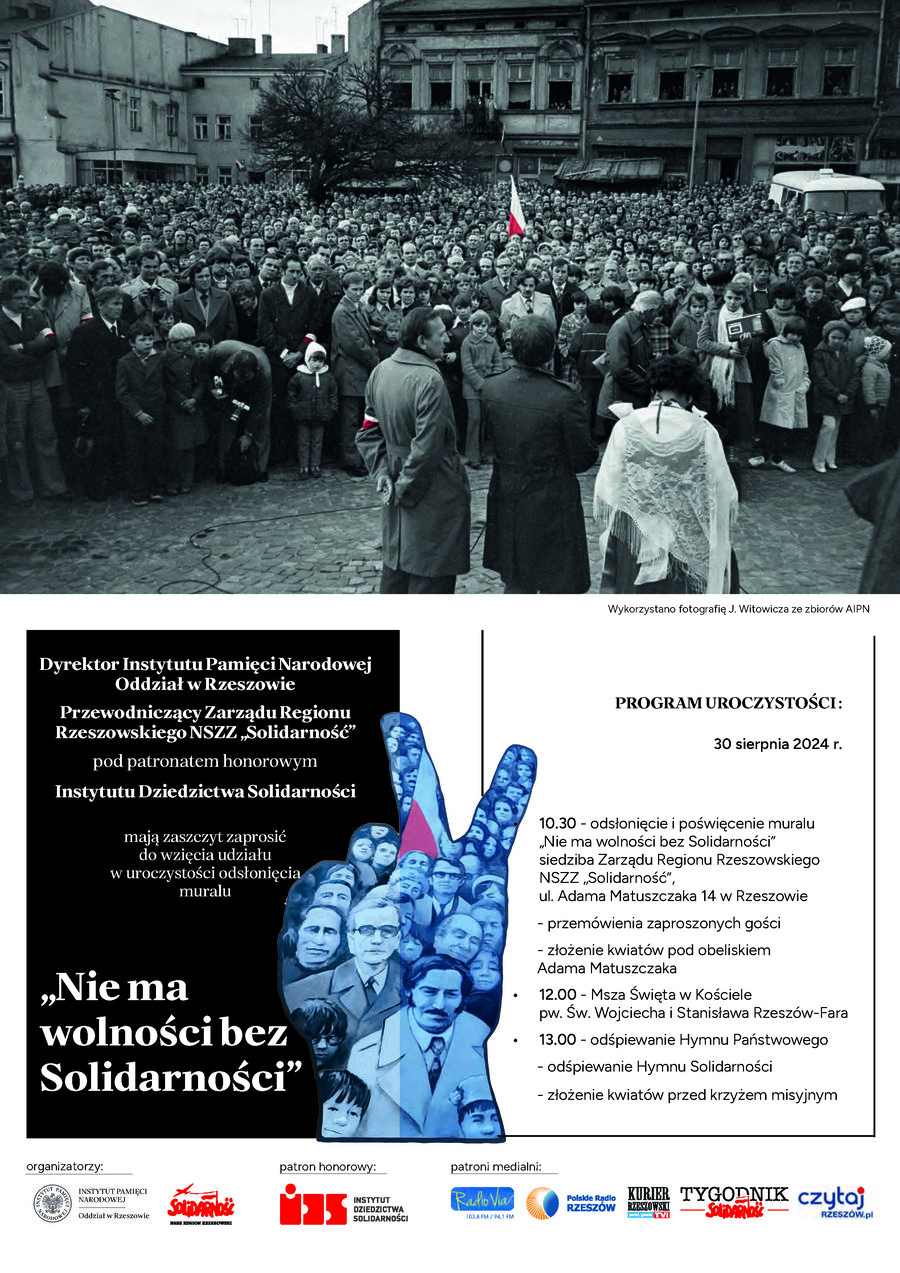 Plakat mural Nie ma wolności...