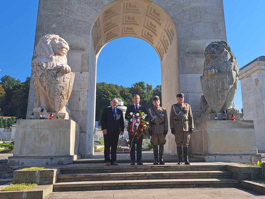 Wizyta na Cmentarzu Orląt Lwowskich – Lwów, 17 sierpnia 2024. Fot. Jacek Magdoń (IPN)