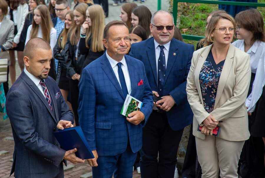 Odsłonięcie muralu Józefa Mehoffera – Ropczyce, 11 września 2024. Fot. Centrum Kultury im. J. Mehoffera w Ropczycach