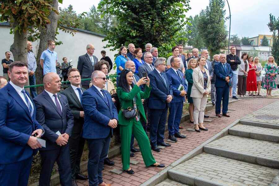 Odsłonięcie muralu Józefa Mehoffera – Ropczyce, 11 września 2024. Fot. Centrum Kultury im. J. Mehoffera w Ropczycach