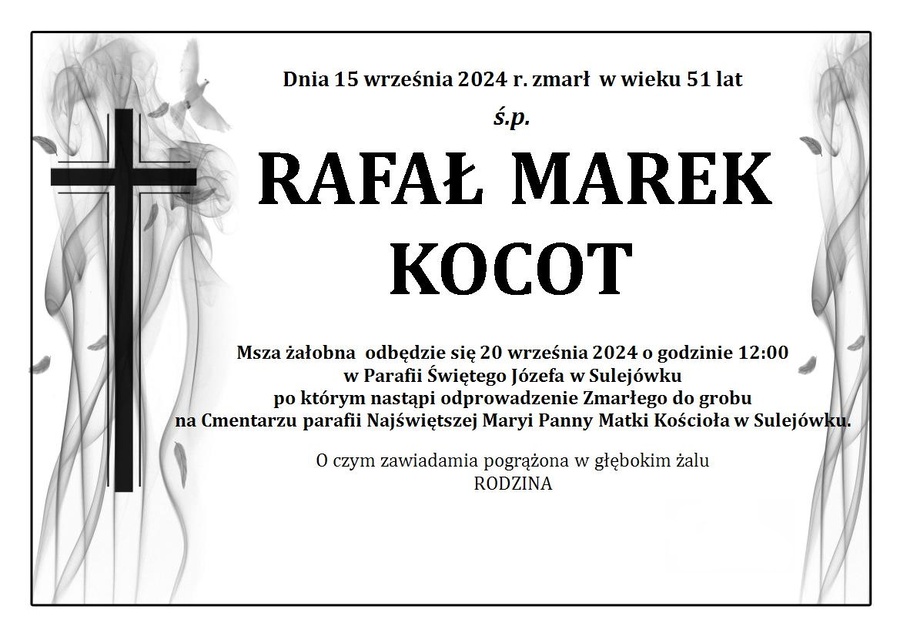 Klepsydra śp. Rafała Kocota