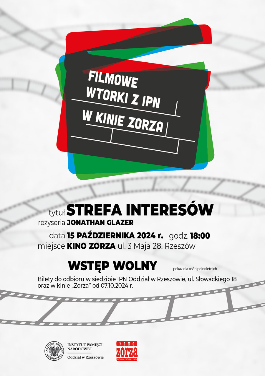Zapraszamy na „Filmowy wtorek z IPN w Kinie Zorza”