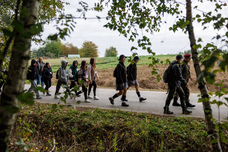 Inauguracja Szlaku Partyzanckiego I-go Zgrupowania Obwodu AK Dębica – 1 października 2024. Fot. PCEK w Ropczycach