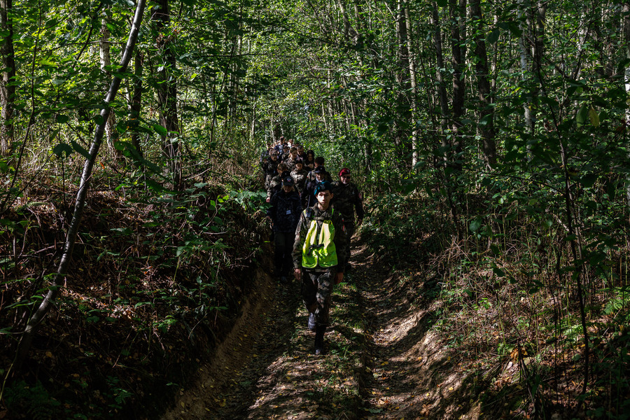 Inauguracja Szlaku Partyzanckiego I-go Zgrupowania Obwodu AK Dębica – 1 października 2024. Fot. PCEK w Ropczycach