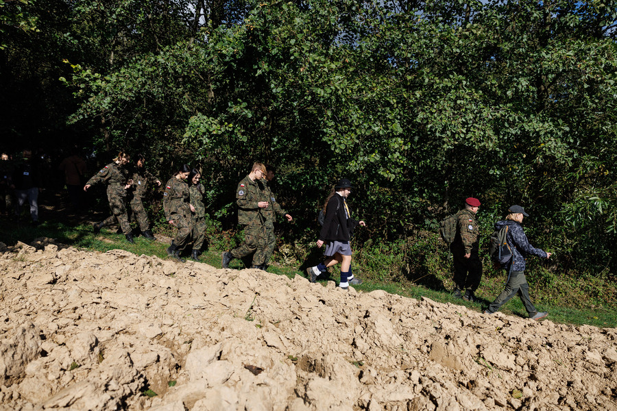 Inauguracja Szlaku Partyzanckiego I-go Zgrupowania Obwodu AK Dębica – 1 października 2024. Fot. PCEK w Ropczycach