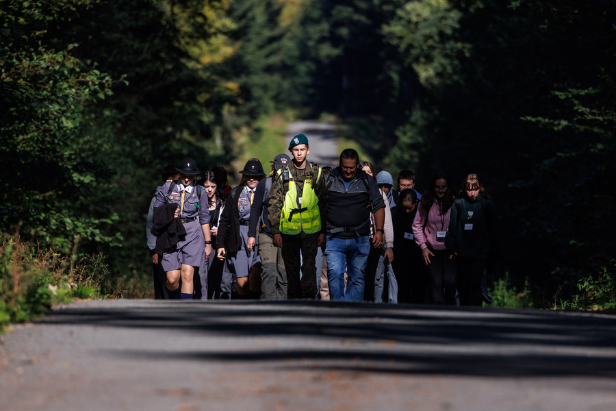 Inauguracja Szlaku Partyzanckiego I-go Zgrupowania Obwodu AK Dębica – 1 października 2024. Fot. PCEK w Ropczycach