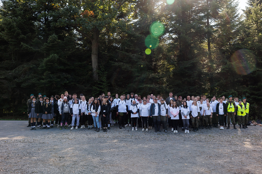 Inauguracja Szlaku Partyzanckiego I-go Zgrupowania Obwodu AK Dębica – 1 października 2024. Fot. PCEK w Ropczycach