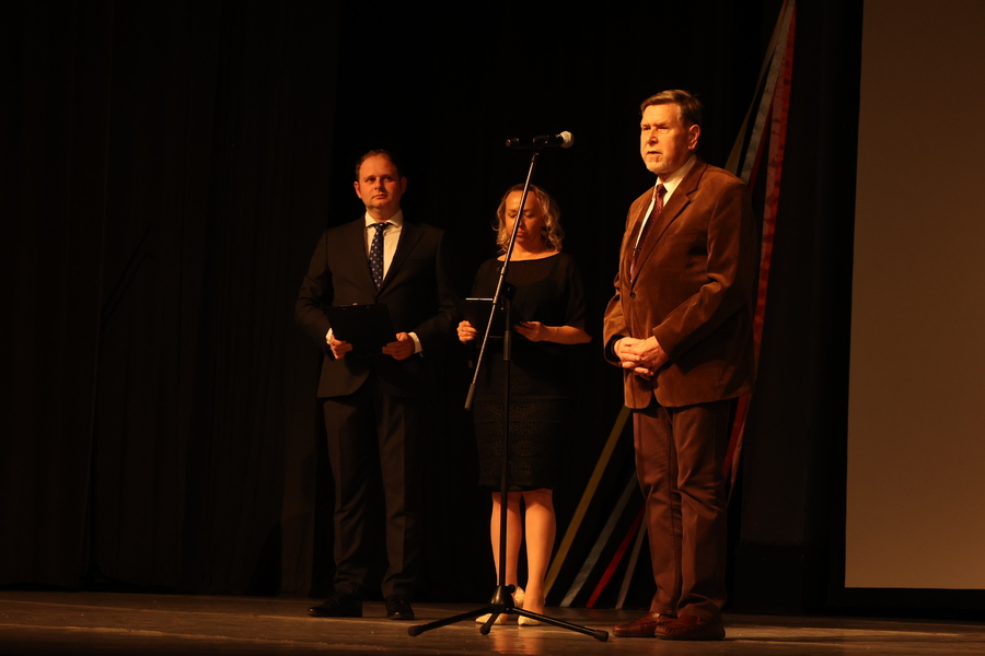 Spektakl „Trzy razy ON. Rzecz o Wincentym Witosie” w reż. Leszka Zduna – Przeworsk, 17 października. Fot. Katarzyna Gajda-Bator (IPN)