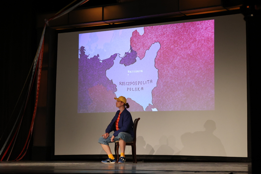 Spektakl „Trzy razy ON. Rzecz o Wincentym Witosie” w reż. Leszka Zduna – Przeworsk, 17 października. Fot. Katarzyna Gajda-Bator (IPN)