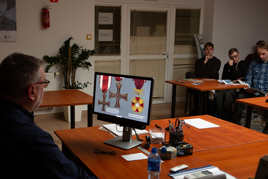 Lekcja archiwalna dla studentów Uniwersytetu Rzeszowskiego – Rzeszów, 7 listopada 2024. Fot. Marcin Zarębski (IPN)