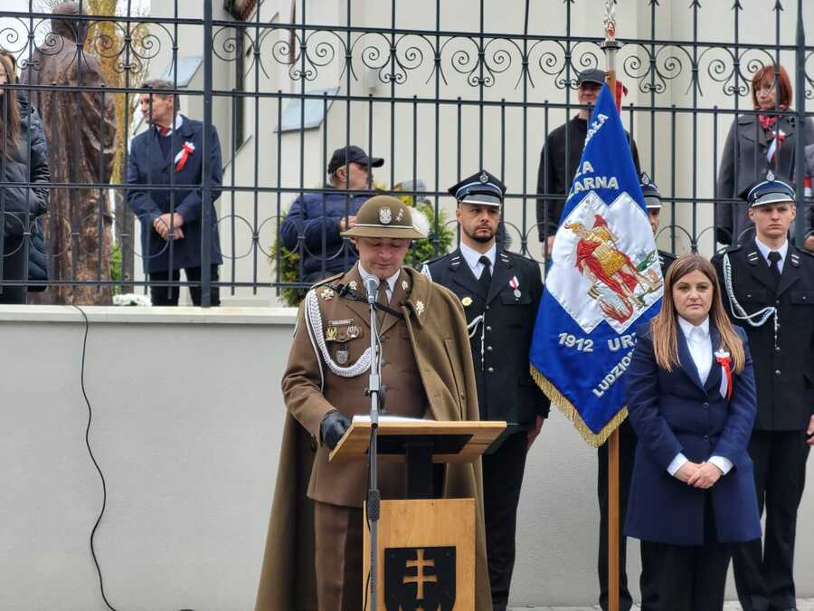 Odsłonięcie tablic pamiątkowych Żołnierzy Polskich Sił Zbrojnych na Zachodzie – Urzejowice, 10 listopada 2024 r. Fot. Maria Rejman (IPN)