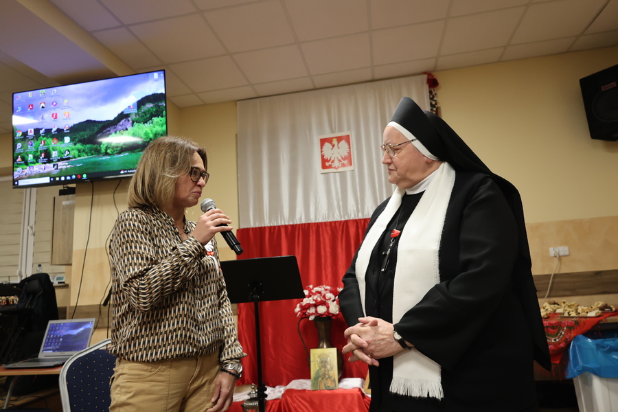 Wieczór patriotyczny z bohaterem gen. Zygmuntem Bohusz -Szyszko w roli głównej – Łąka, 11 listopada 2024. Fot. Katarzyna Gajda-Bator (IPN)