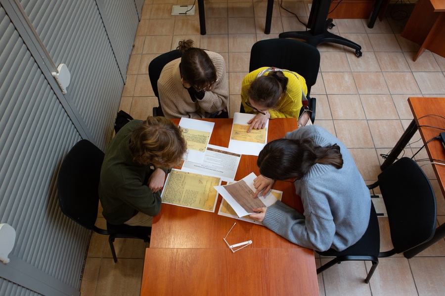 Lekcja w Oddziałowym Archiwum IPN – Rzeszów, 13 listopada 2024. Fot. Igor Witowicz (IPN)