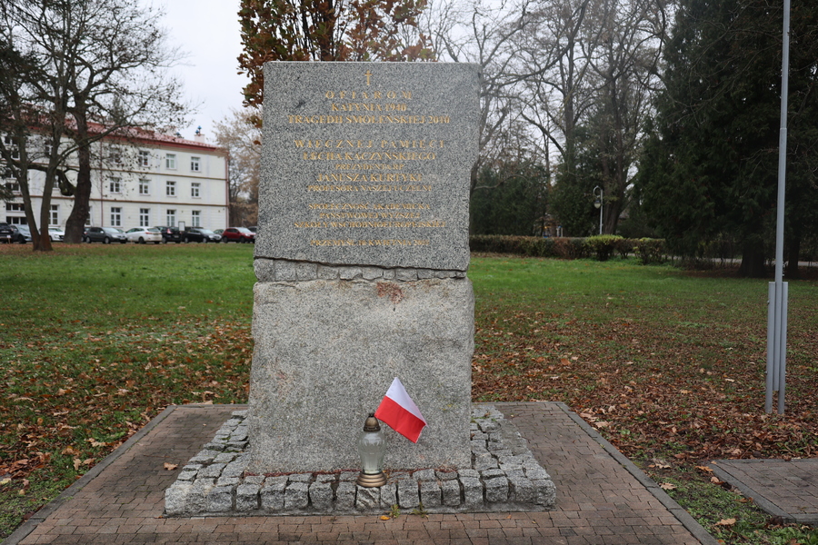 Upamiętnienie Katastrofy Smoleńskiej i prof. Janusza Kurtyki przy Państwowej Akademii Nauk Stosowanych w Przemyślu – Przemyśl, 14 listopada 2024. Fot. Katarzyna Gajda-Bator (IPN)