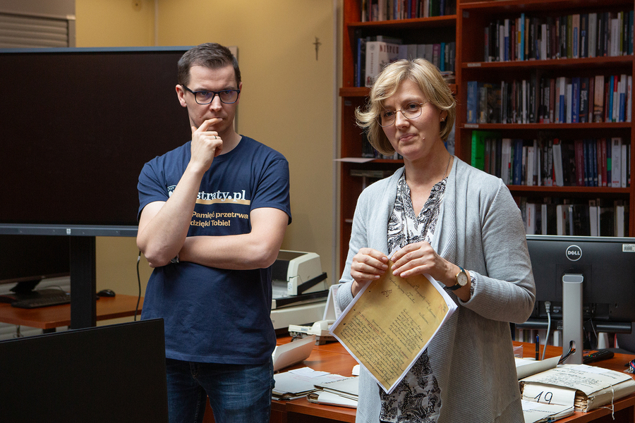 Warsztaty archiwalne z uczniami I Liceum Ogólnokształcącego w Łańcucie – Rzeszów, 15 listopada 2024.Fot. Igor Witowicz (IPN)