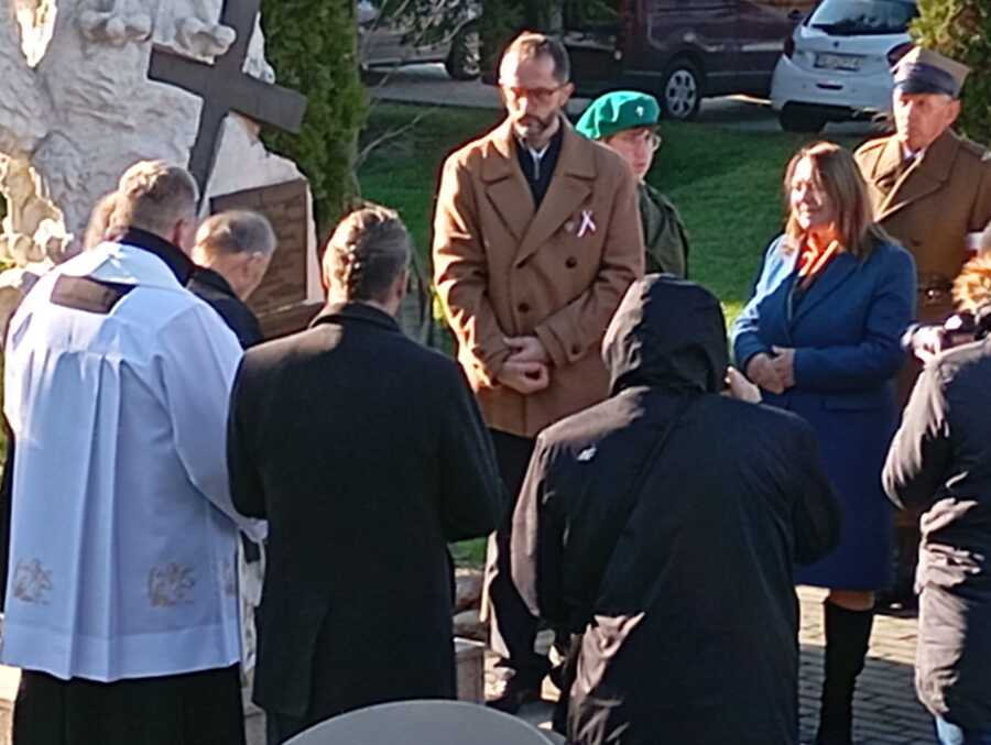 Uroczystości poświęcone pamięci mieszkańców wsi Ulicko-Seredkiewicz – Krowica Sama, 17 listopada 2024. Fot. IPN Rzeszów