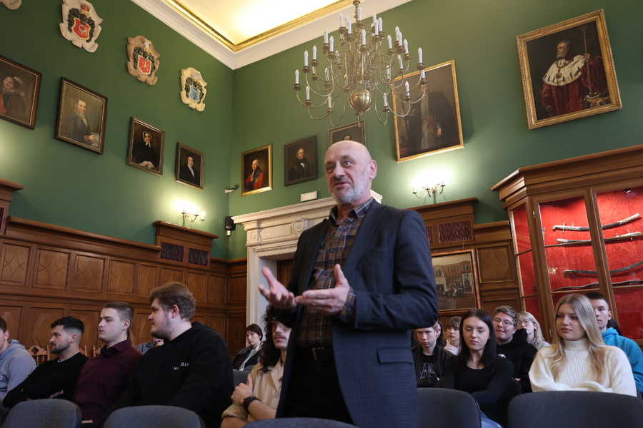 Prezentacja książki dot. arystokracji i ziemiaństwa w II Rzeczypospolitej – Tarnobrzeg, 28 listopada 2024. Fot. Katarzyna Gajda-Bator (IPN)