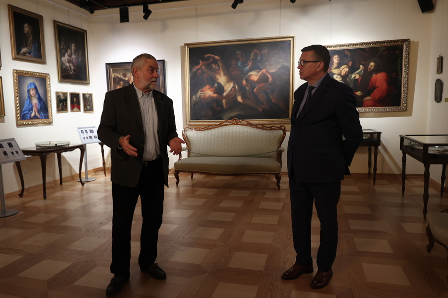 Zwiedzanie Muzeum - Zamku Tarnowskich w Tarnobrzegu, 28 listopada 2024. Fot. Katarzyna Gajda-Bator (IPN)