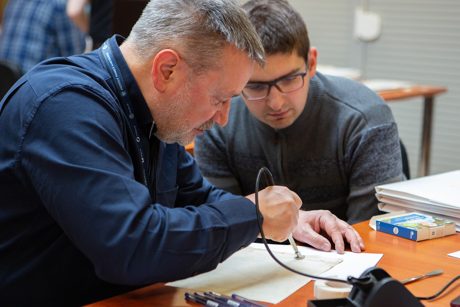 Lekcja archiwalna w Oddziałowym Archiwum IPN, Rzeszów – 28 listopada 2024. Fot. Karol Krzyszczuk (IPN)