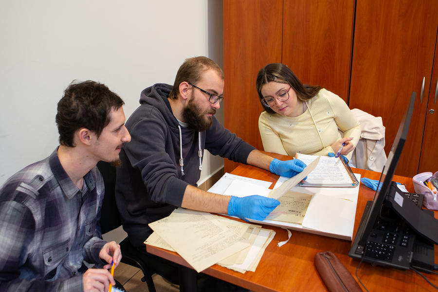 Lekcja archiwalna w Oddziałowym Archiwum IPN, Rzeszów – 28 listopada 2024. Fot. Igor Witowicz (IPN)