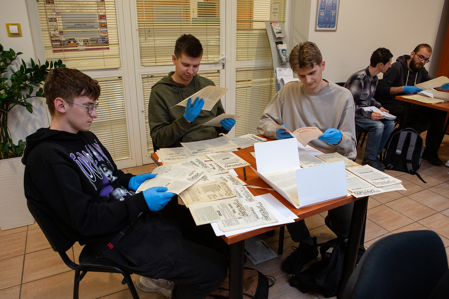 Lekcja archiwalna w Oddziałowym Archiwum IPN, Rzeszów – 28 listopada 2024. Fot. Igor Witowicz (IPN)