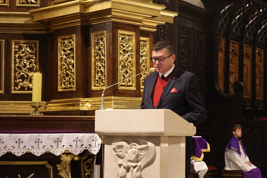 Uroczystość odsłonięcia i poświęcenia pomnika bł. ks. Jerzego Popiełuszki – Przemyśl, 1 grudnia 2024. Fot. Katarzyna Gajda-Bator (IPN)