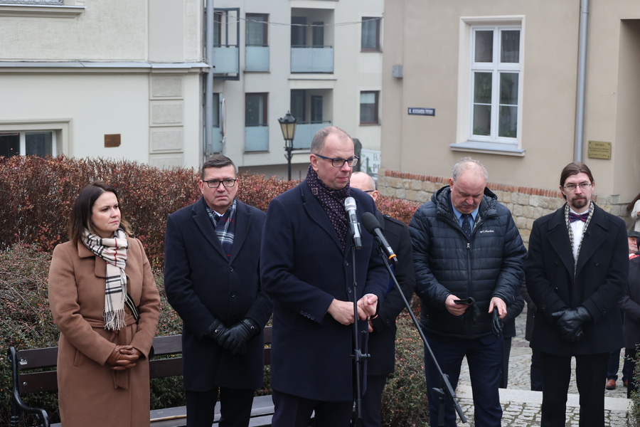 Uroczystość odsłonięcia i poświęcenia pomnika bł. ks. Jerzego Popiełuszki – Przemyśl, 1 grudnia 2024. Fot. Katarzyna Gajda-Bator (IPN)