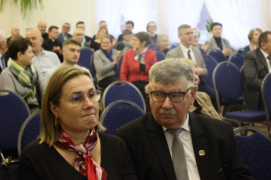 Uczestnicy konferencji podczas obchodów 80. rocznicy śmierci ks. Michała Pilipca – Błażowa, 7 grudnia 2024. Fot. Katarzyna Gajda-Bator (IPN)