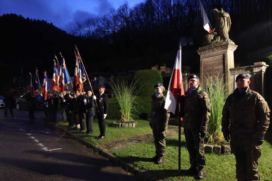 Wizyta delegacji z IPN na obchodach 80. rocznicy wyzwolenia Fréland – 7 grudnia 2024. Fot. Maria Rejman (IPN)